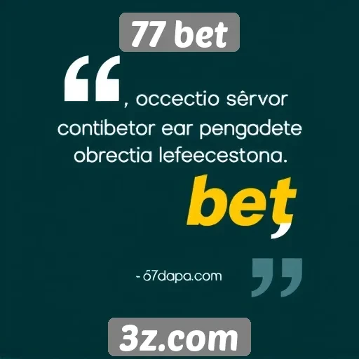 Feedback dos usuários sobre o site 77 bet